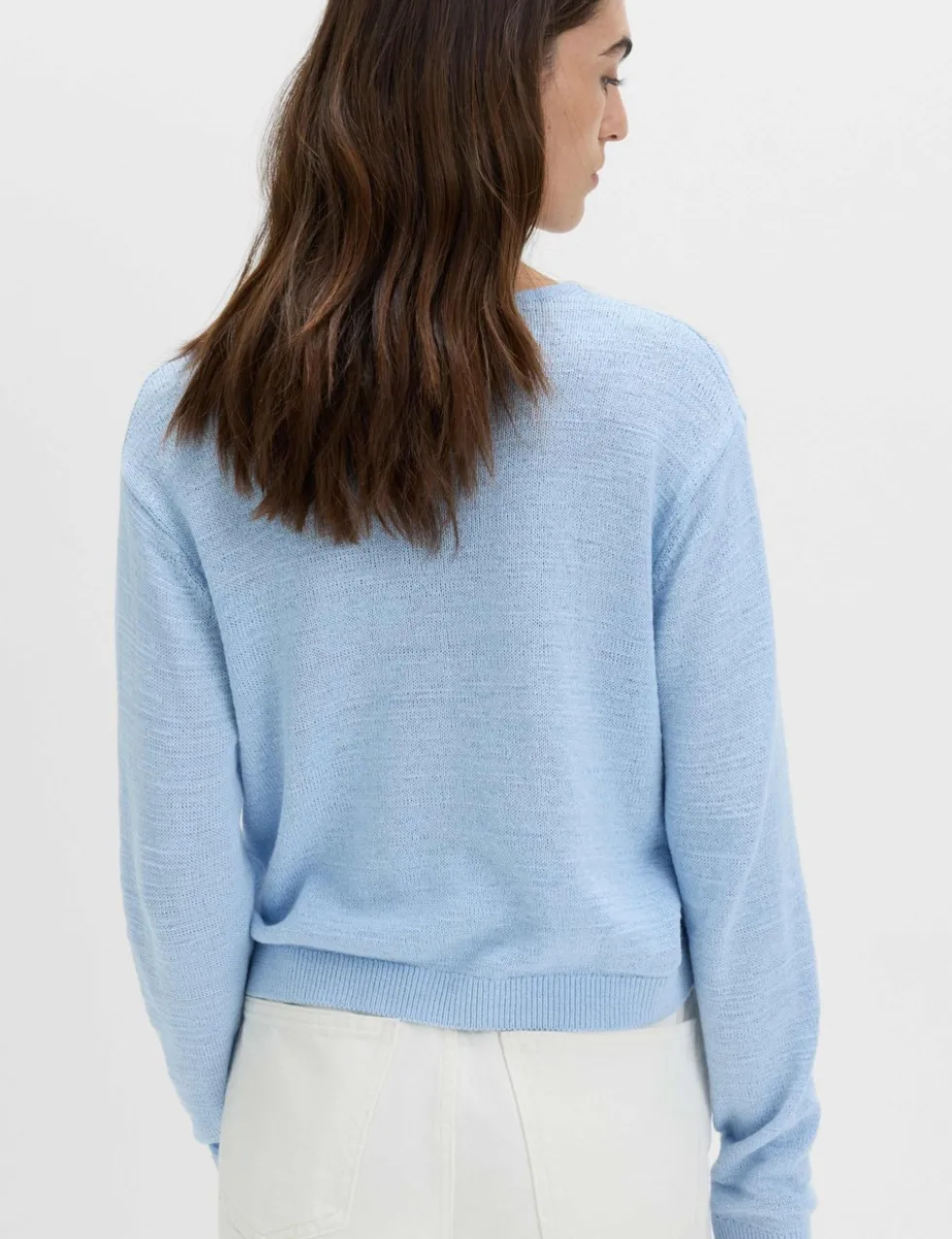 Cotton Rich Button Through Cropped Cardigan