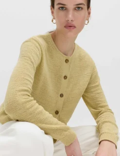 Cotton Rich Button Through Cropped Cardigan