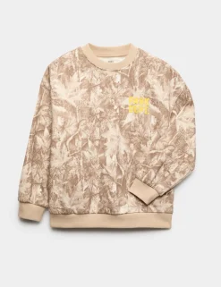 Cotton Rich Camouflage Sweatshirt (6-16 Yrs)