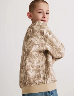 Cotton Rich Camouflage Sweatshirt (6-16 Yrs)