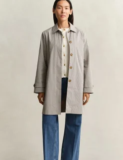 Cotton Rich Checked Car Coat
