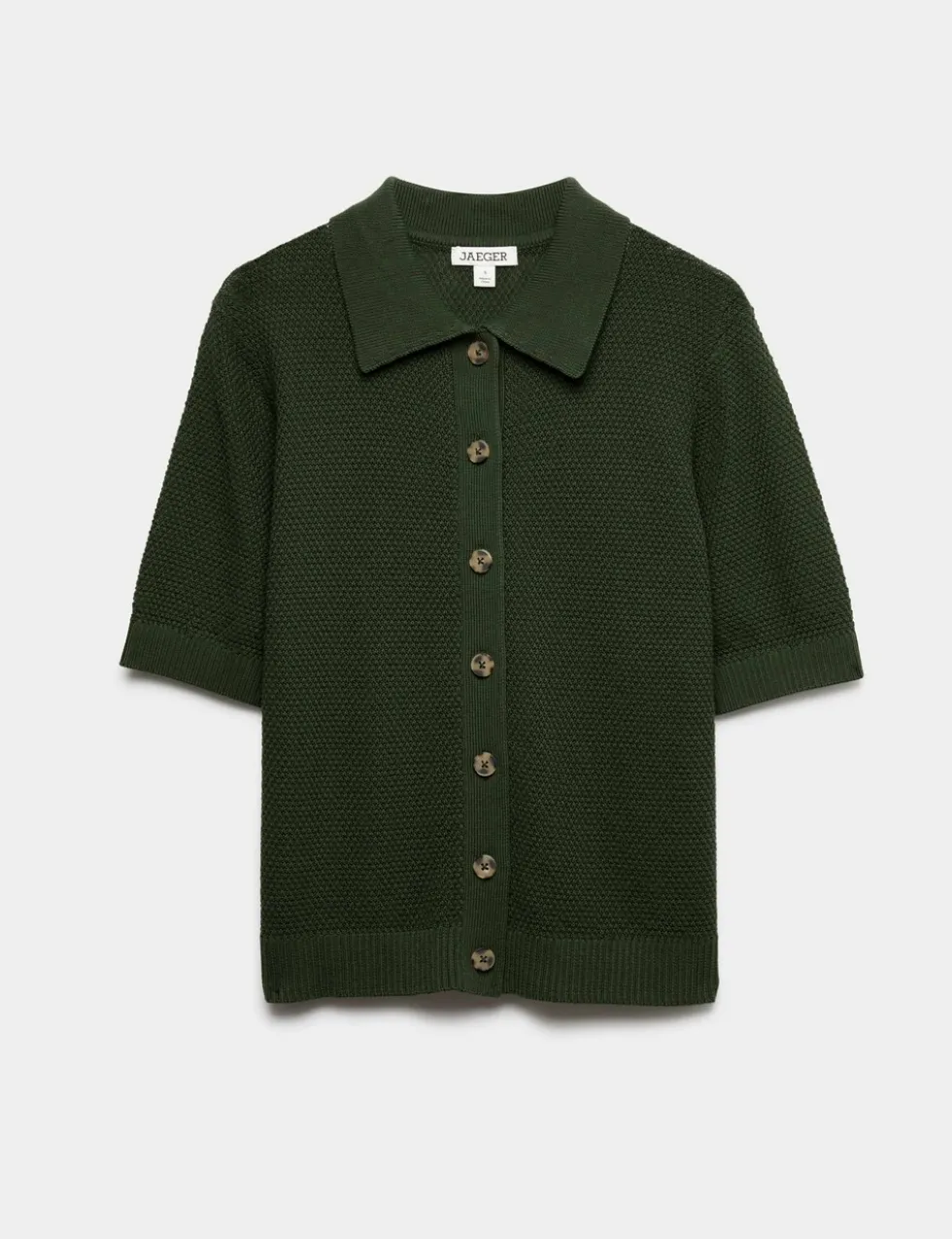 Cotton Rich Collared Cardigan with Silk