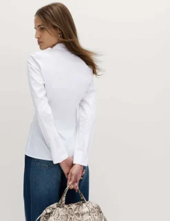 Cotton Rich Collared Fitted Shirt