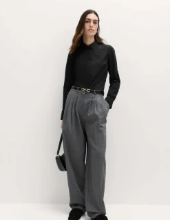 Cotton Rich Collared Fitted Shirt
