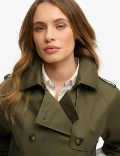 Cotton Rich Collared Short Trench Coat
