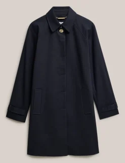Cotton Rich Collared Trench Coat