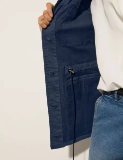 Cotton Rich Collared Utility Jacket