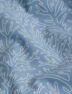 Cotton Rich Coral Printed Bedding Set
