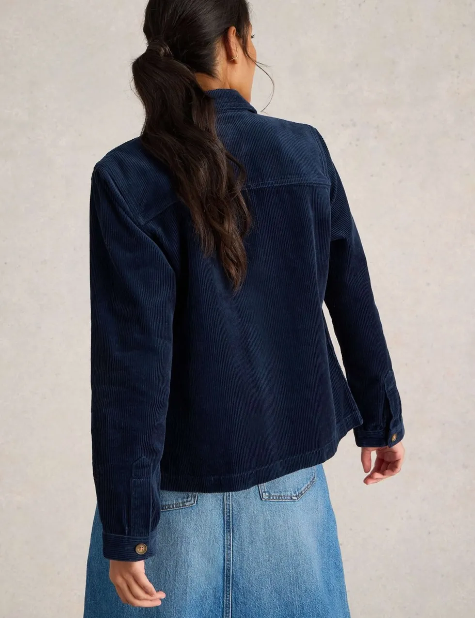 Cotton Rich Cord Short Jacket
