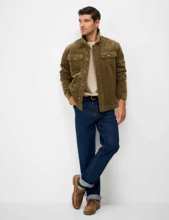 Cotton Rich Corduroy Fleece Lined Shacket