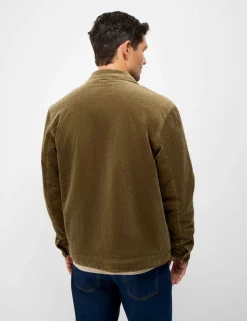 Cotton Rich Corduroy Fleece Lined Shacket