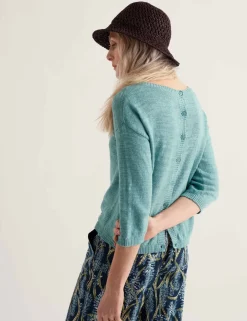 Cotton Rich Crew Neck Relaxed Jumper