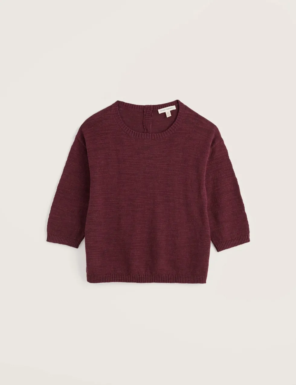 Cotton Rich Crew Neck Relaxed Jumper