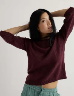 Cotton Rich Crew Neck Relaxed Jumper