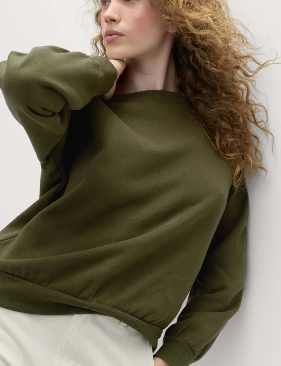 Cotton Rich Crew Neck Sweatshirt