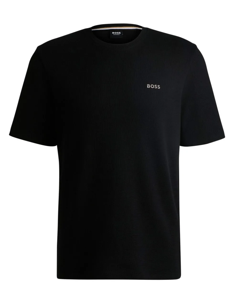 Cotton Rich Crew Neck Waffle T-Shirt