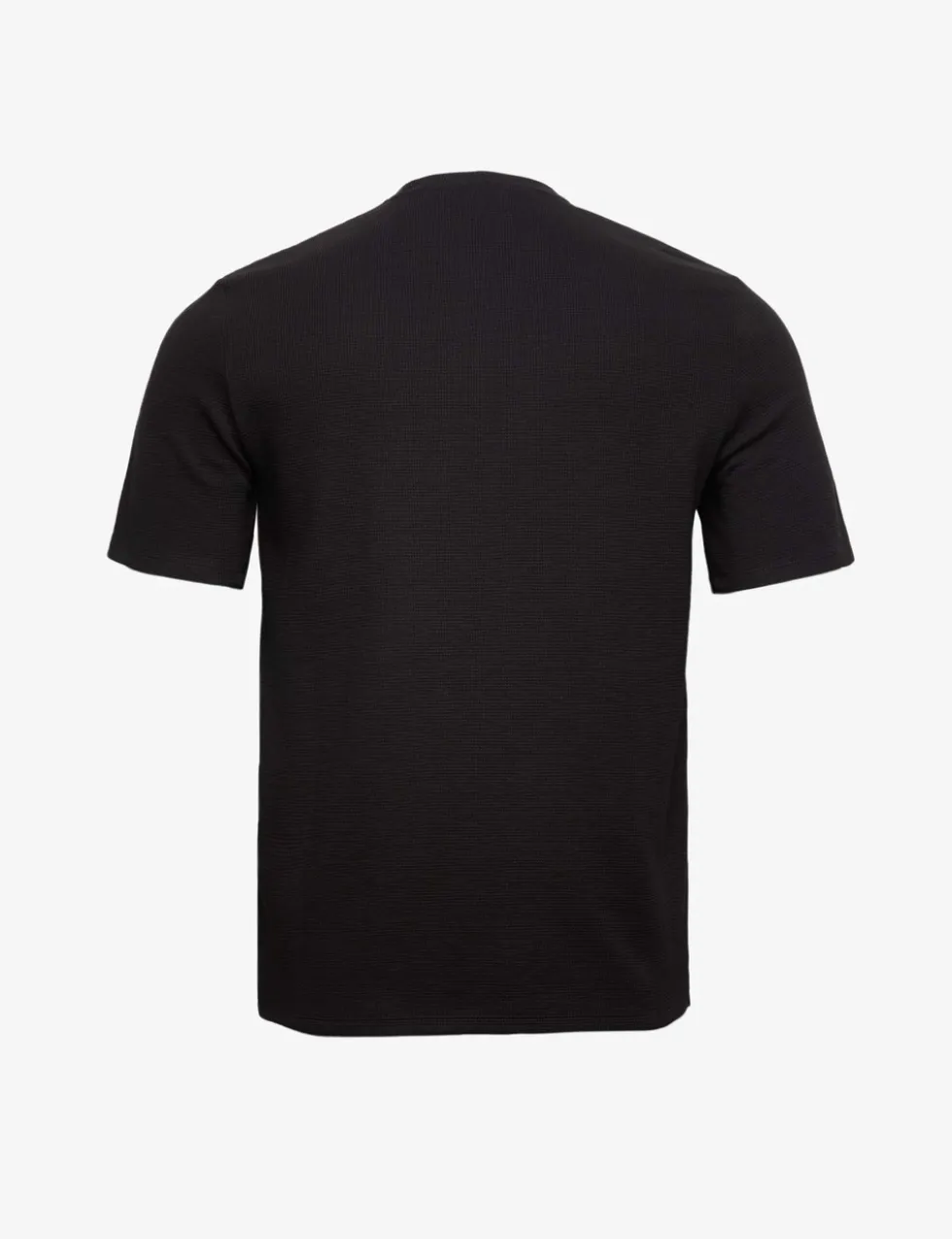 Cotton Rich Crew Neck Waffle T-Shirt