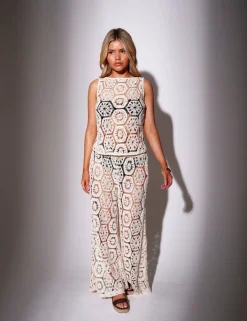 Cotton Rich Crochet-Style Top