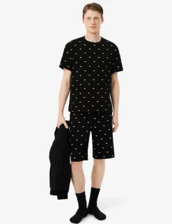 Cotton Rich Crocodile Print Pyjama Set
