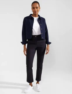 Cotton Rich Denim Cropped Jacket
