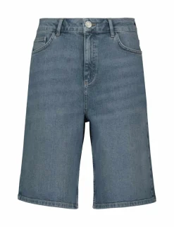 Cotton Rich Denim High Waisted Shorts
