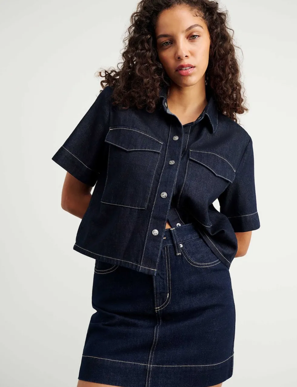 Cotton Rich Denim Shirt