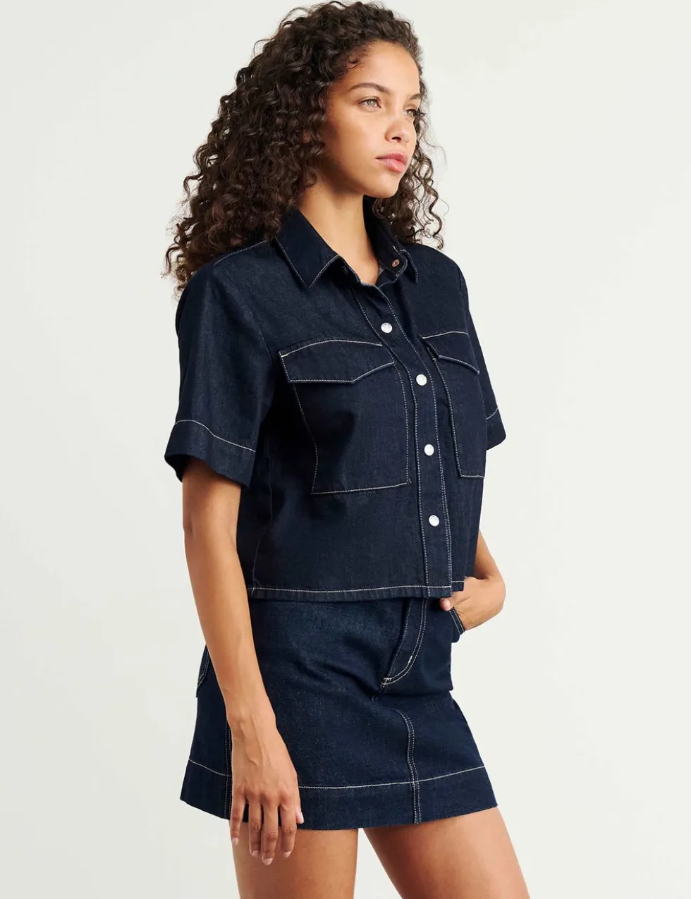 Cotton Rich Denim Shirt