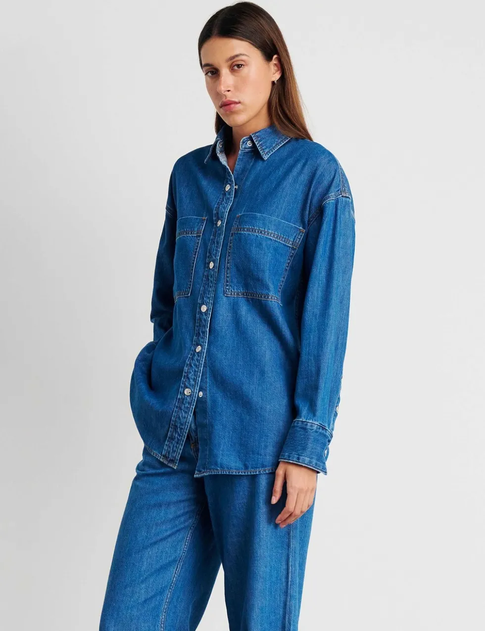 Cotton Rich Denim Shirt