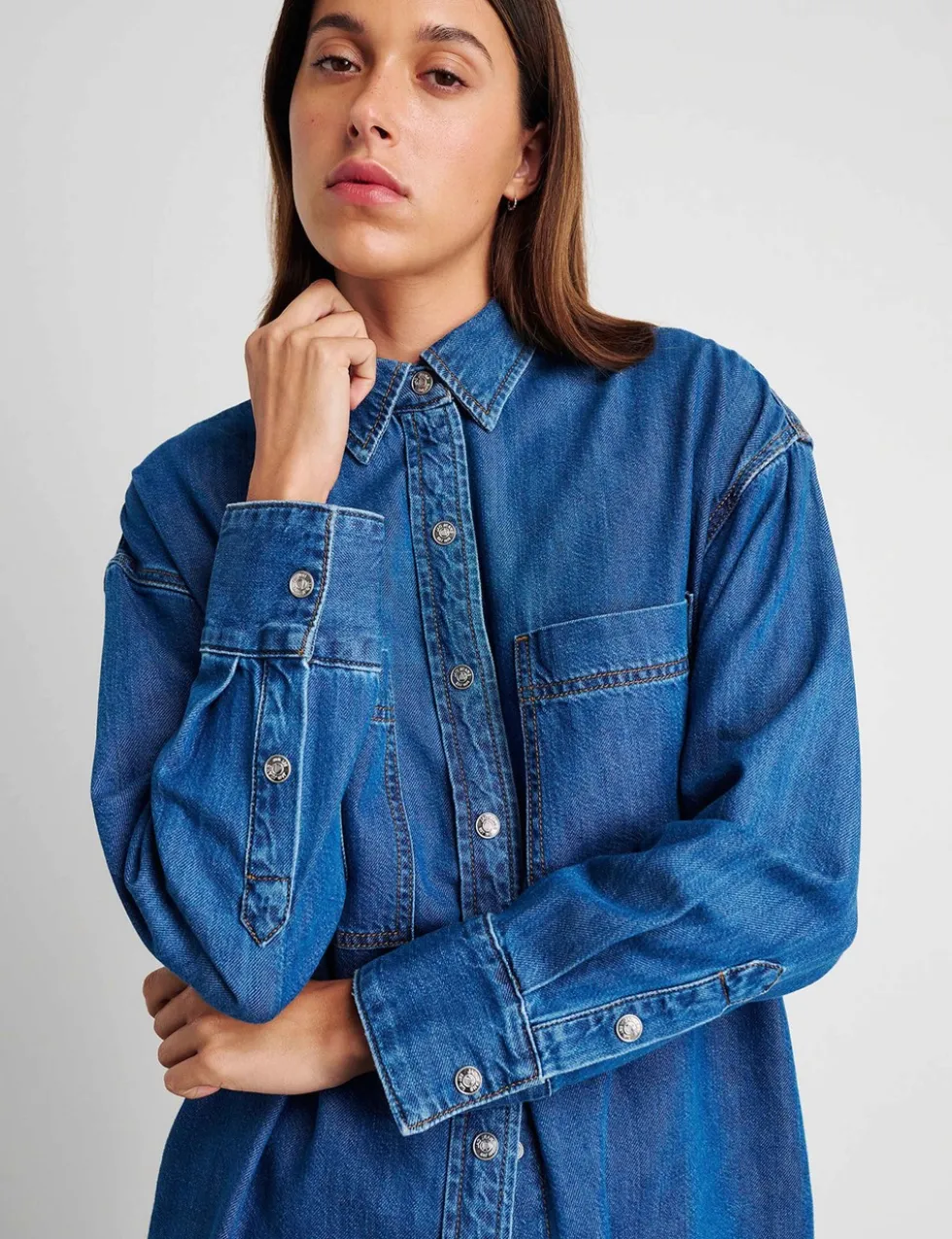 Cotton Rich Denim Shirt