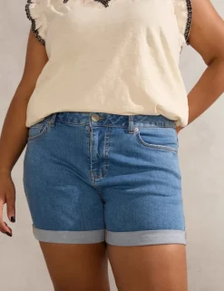 Cotton Rich Denim Shorts