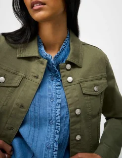 Cotton Rich Denim Western Jacket