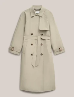 Cotton Rich Double Breasted Trench Coat