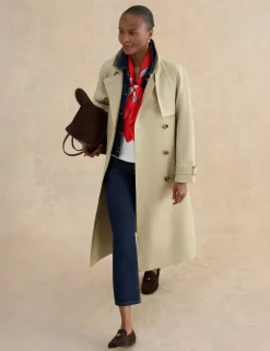 Cotton Rich Double Breasted Trench Coat
