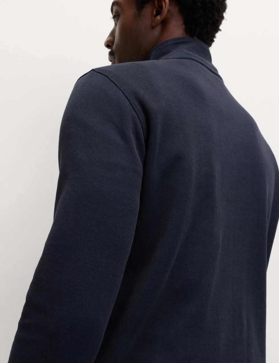 Cotton Rich Double Knit Half Zip Sweatshirt
