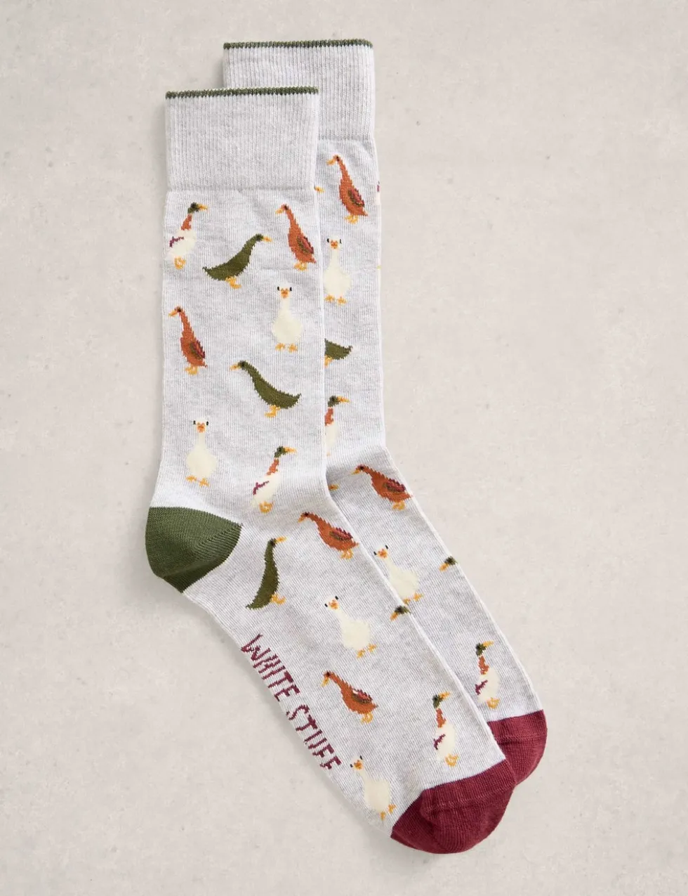Cotton Rich Duck Ankle High Socks