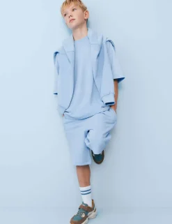 Cotton Rich Elasticated Waist Shorts (6-16 Yrs)