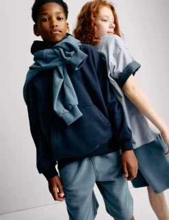 Cotton Rich Elasticated Waist Shorts (6-16 Yrs)