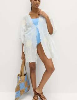 Cotton Rich Embroidered Kaftan
