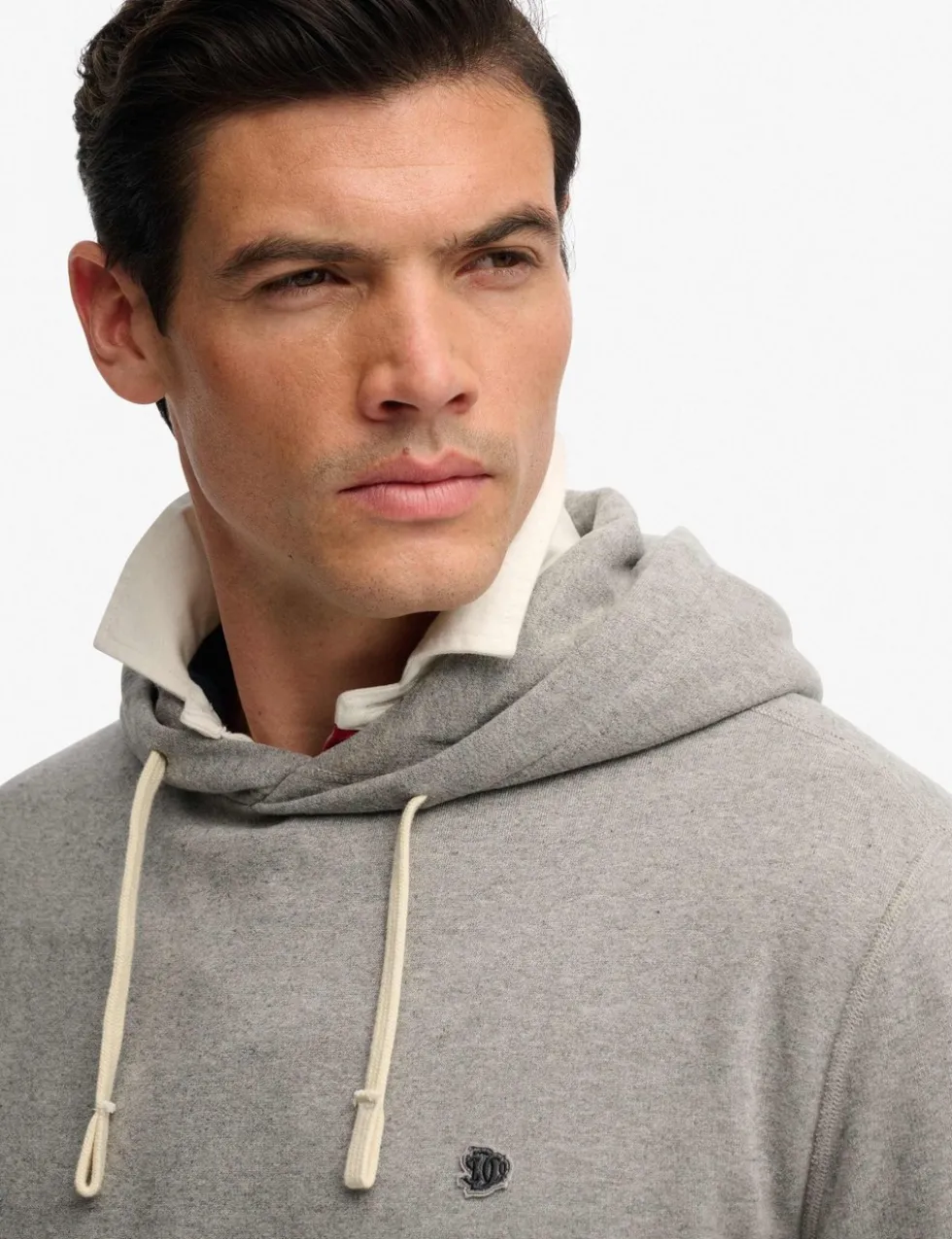 Cotton Rich Embroidered Logo Hoodie