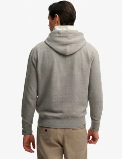 Cotton Rich Embroidered Logo Hoodie