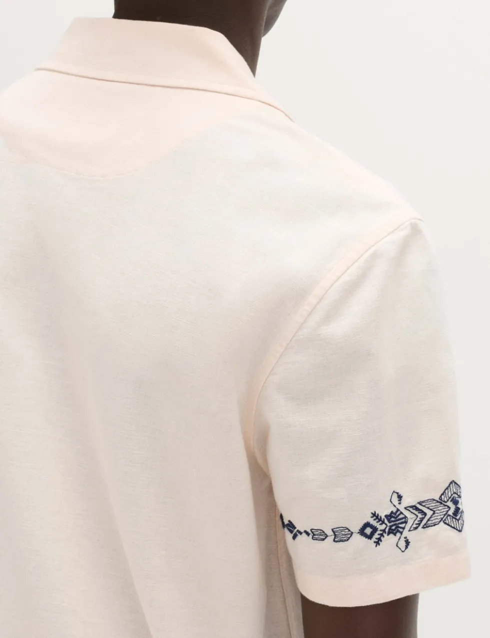 Cotton Rich Embroidered Short Sleeve Shirt