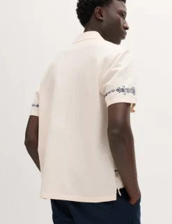 Cotton Rich Embroidered Short Sleeve Shirt