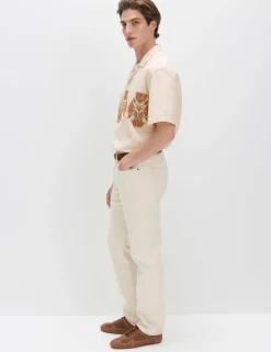 Cotton Rich Embroidered Short Sleeve Shirt