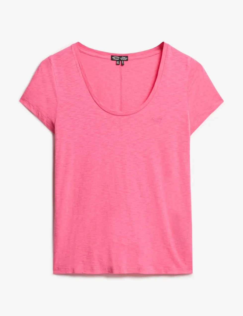 Cotton Rich Embroidered Scoop Neck T-Shirt