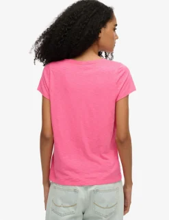 Cotton Rich Embroidered Scoop Neck T-Shirt