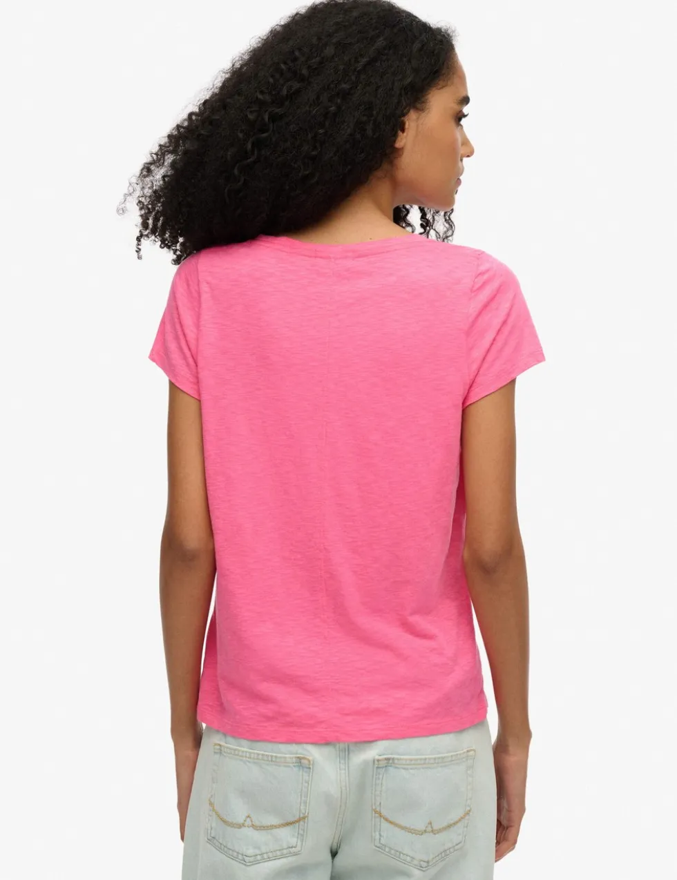 Cotton Rich Embroidered Scoop Neck T-Shirt