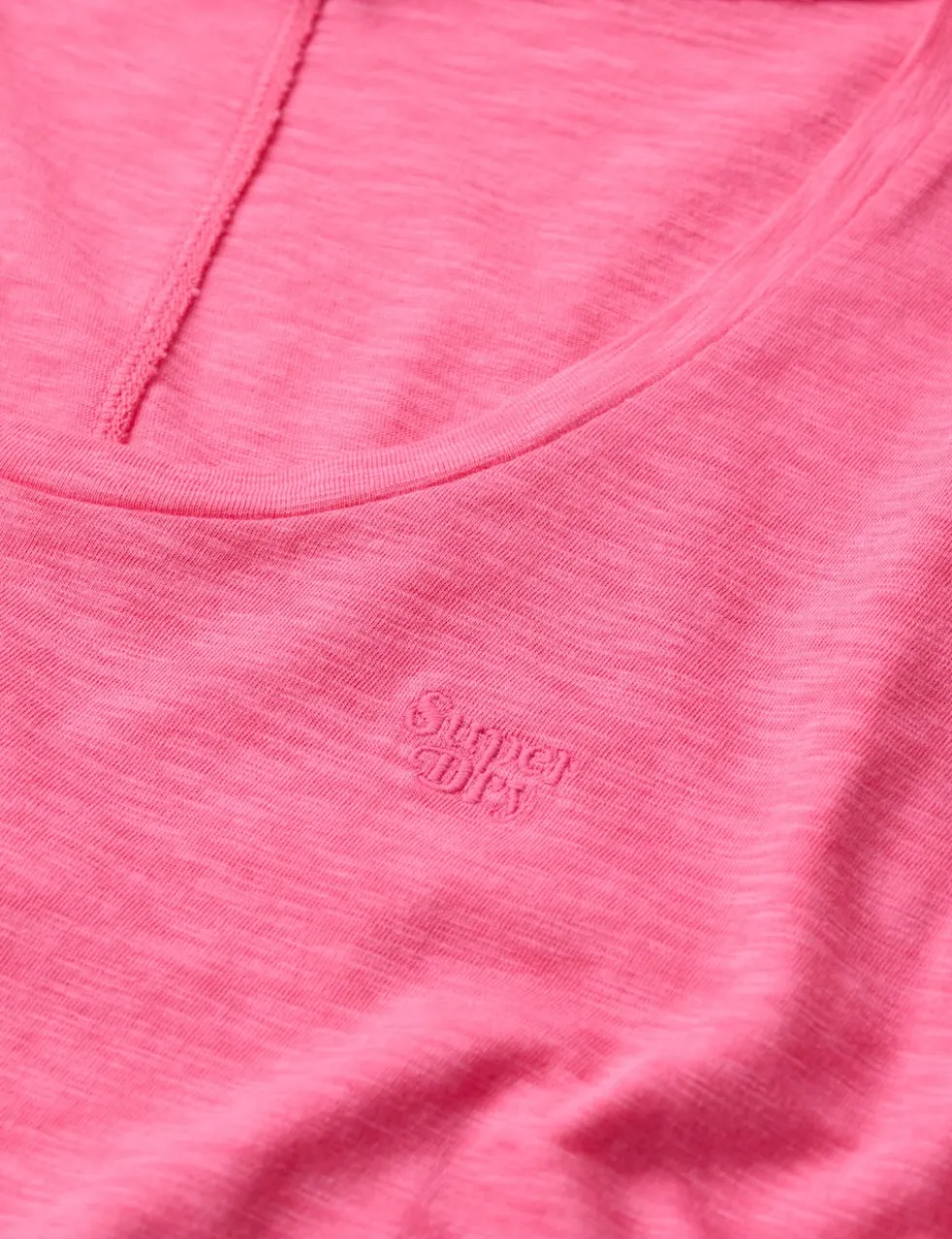 Cotton Rich Embroidered Scoop Neck T-Shirt