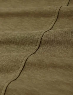 Cotton Rich Embroidered V-Neck T-Shirt