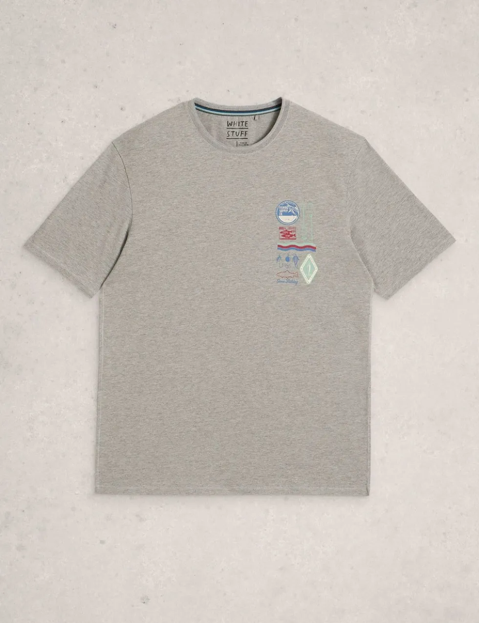 Cotton Rich Fishing Graphic Relaxed Fit T-Shirt