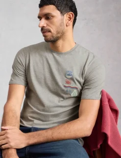 Cotton Rich Fishing Graphic Relaxed Fit T-Shirt